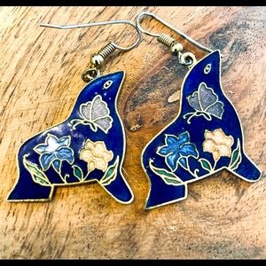 Blue Seal Earrings